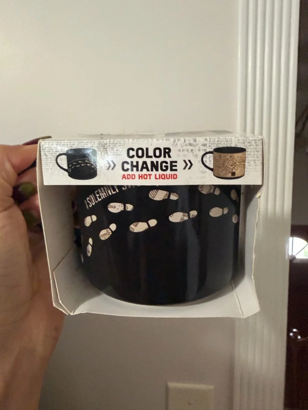 Harry Potter Color Change Marauder's Map Mug - Black & Tan